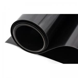 0,15 mm højglans fleksibel PVC tynd plastik sort