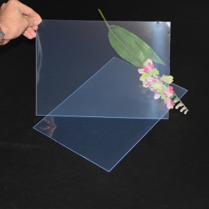 Varmt salg 1 mm stift tykt gennemsigtig plast-PVC-ark til laserskæring