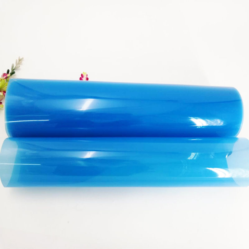 Varmt salg 0,5 mm Bule-farve gennemsigtig polyvinylchlorid PVC-film til vakuumdannelse
