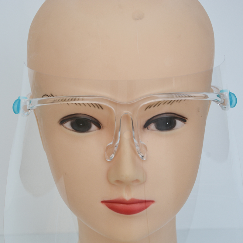 Anti Fog Restaurant Særlige sikkerhedsbeskyttelsesbriller Ansigtsskærm med 10 skjolde