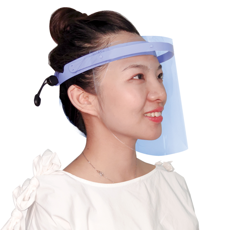 Fabrikspris 0,25 mm Transparent Anti Fog Coating Justerbar visir Face Shield Dental