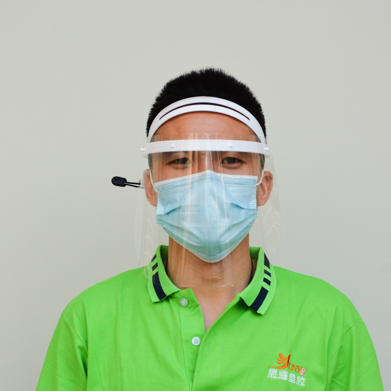 Fremstiller Justerbar anti Fog Safety Faceshield Face Protection Visor Fuld Face Visor Plastic Face Visor